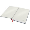 NOTATNIK A5 LEITZ COSY SOFT TOUCH 44540089 AKSAMITNY SZARY W KRATKĘ TWARDA OPRAWA 96 KARTEK