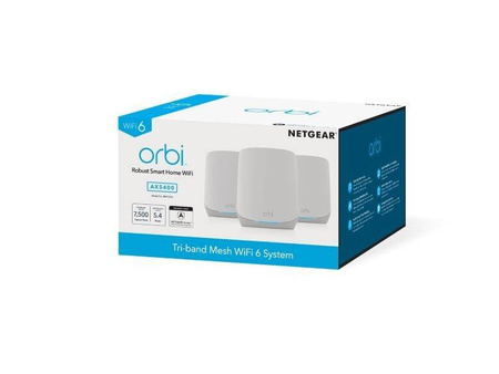 NETGEAR SYSTEM WIFI 6 ORBI RBK763S AX5400 3-PAK