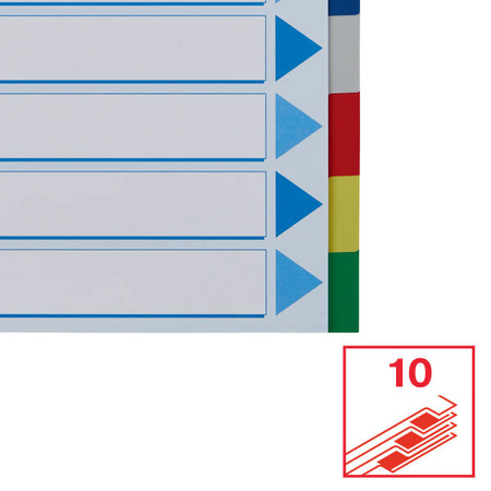 PRZEKŁADKI A4 ESSELTE 15261 MIX PP 10SZT