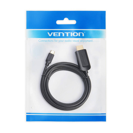 KABEL USB-C DO HDMI 1.4 VENTION CGUBG 4K 30HZ 1,5M (CZARNY)