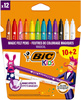 FLAMASTRY BIC KIDS MAGIC FELT PENS 9202953 MIX*10 + 2 WYMAZYWACZE