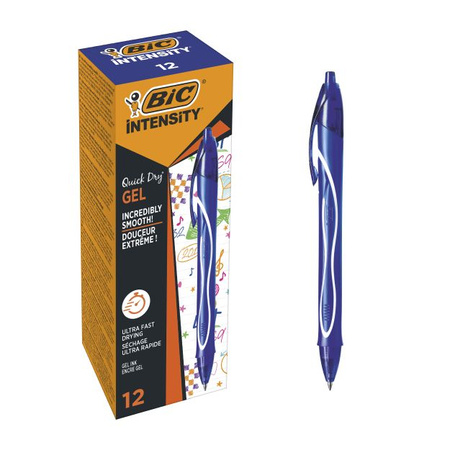 DŁUGOPIS ŻELOWY BIC INTENSITY QUICK DRY 950442 NIEBIESKI 0.7MM