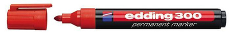 MARKER PERMANENTNY EDDING 300 CZERWONY 1.5-3MM