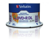 VERBATIM DVD+R DL, DOUBLE LAYER INKJET PRINTABLE, 97693, 8.5GB, 8X, SPINDLE, 50-PACK, 12CM, DO ARCHIWIZACJI DANYCH