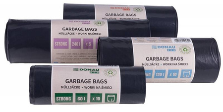 WORKI LDPE DONAU ECO CZARNE 240L 10SZT.