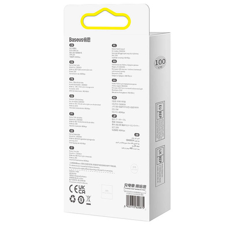 KABEL USB-C DO LIGHTNING BASEUS DYNAMIC 2, 20W, 1M (FIOLETOWY)