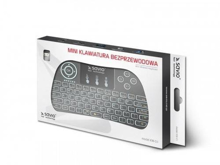 SAVIO KLAWIATURA BEZPRZEWODOWA TV BOX, SMART TV, KONSOLE, PC, KW-01