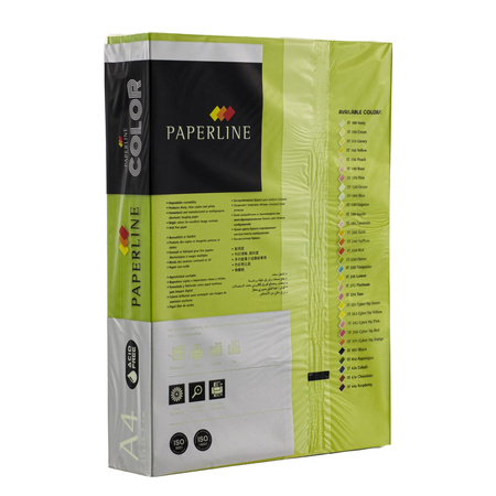 PAPIER KSERO KOLOR A4 PAPERLINE ZIELONY FLUORESCENCYJNY 75G 500 ARK