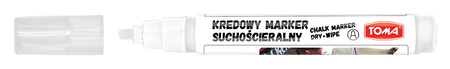 Marker suchościeralny TOMA 296 TO-296 biały 4.5mm