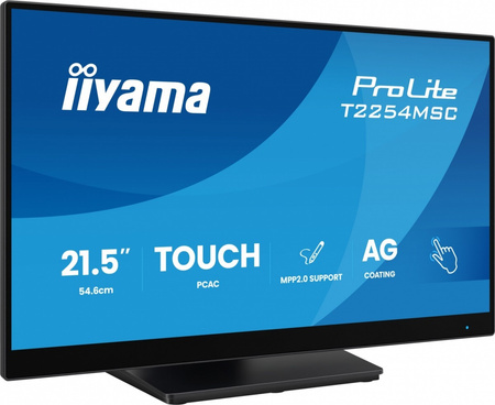 IIYAMA MONITOR 24 CALE T2254MSC-B2AG  POJ.10PKT.IPS,POWŁOKA AG, 300CD, FHD,  HDMI,DP,2XUSB,7H