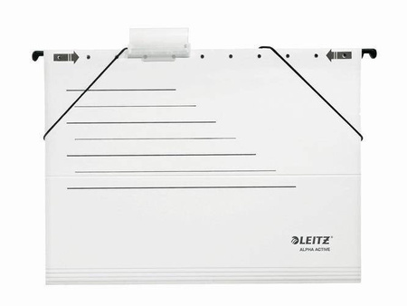 Teczka z perforacją zawieszkowa z gumką A4 LEITZ ALPHA ACTIVE 19253101 biała 1szt