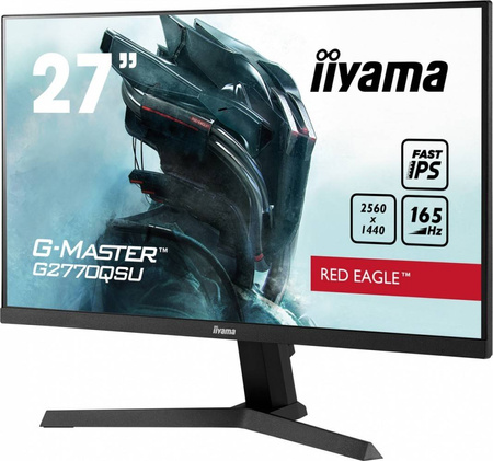 IIYAMA MONITOR 27 CALI G2770QSU-B1 0.5MS, IPS, DP, HDMI, 165HZ, 400CD/M2, USBX2