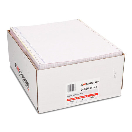 PAPIER SAMOKOPIUJĄCY 240 6'' EMERSON NADRUK ORYGINAŁ/KOPIA KOLOROWA KOPIA 1+1 1800 SKŁADEK