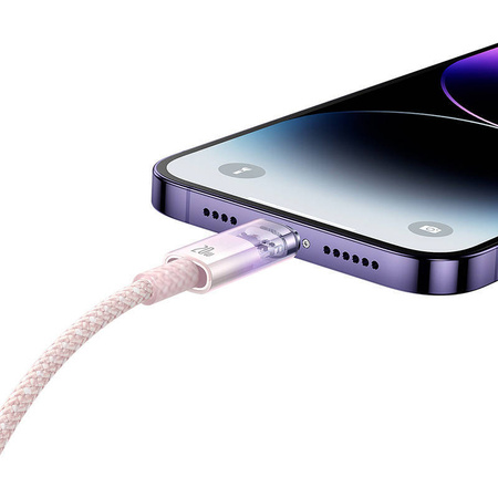 KABEL SZYBKO ŁADUJĄCY BASEUS USB-C DO LIGHTNING EXPLORER SERIES 1M, 20W (RÓŻOWY)