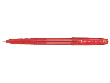 DŁUGOPIS KULKOWY ZE SKUWKĄ PILOT SUPER GRIP G BPS-GG-F-R CZERWONY 0.7