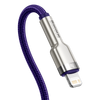 Kabel USB-C do Lightning Baseus Cafule, PD, 20W, 1m (fioletowy)