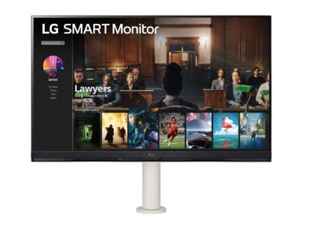 LG ELECTRONICS MONITOR 32SQ780S-W 32 CALE SMART 4K UHD WEBOS ERGO