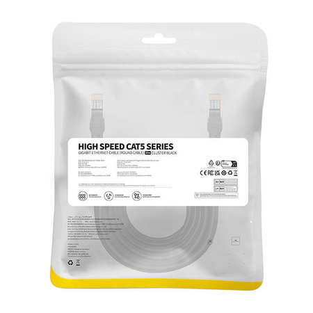 KABEL SIECIOWY BASEUS ETHERNET CAT5, 10M (CZARNY)
