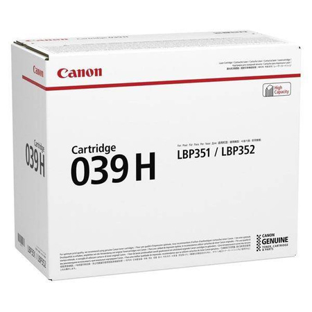 TONER ORYGINALNY CANON CRG039H 0288C001 CZARNY 25000 STRON
