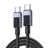 KABEL USB-C DO USB-C UGREEN L524, 60W, PD, 0.5M (SZARY)