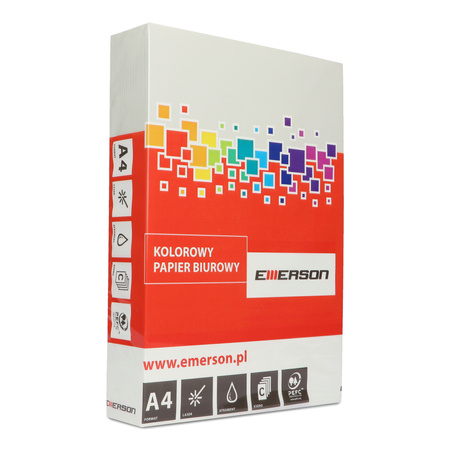 PAPIER KSERO KOLOR A4 EMERSON SZARY 80G 500 ARK