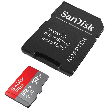 SANDISK KARTA ULTRA MICROSDXC 512GB 150MB/S A1 + ADAPTER SD