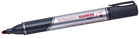Marker permanentny RYSTOR RMP-1B 458-001 czerwony okrągła k. 1.5mm