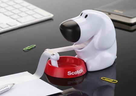 PODAJNIK DO TAŚMY 19MM 3M SCOTCH® W KSZTAŁCIE PIESKA C31-DOG + TAŚMA