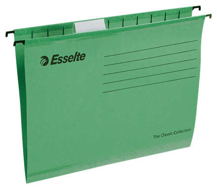TECZKA ZAWIESZKOWA A4 ESSELTE CLASSIC 90318 ZIELONA KARTONOWA 210G