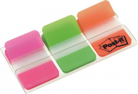 ZAKŁADKI INDEKSUJĄCE FOLIOWE 38X25MM 3M POST-IT® DO ARCHIWIZACJI 686-PGOEU MIX*3 3*22SZT