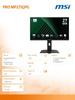 MSI Monitor PRO MP275QPG 27 cali LED/WQHD/Flat/100Hz/Black