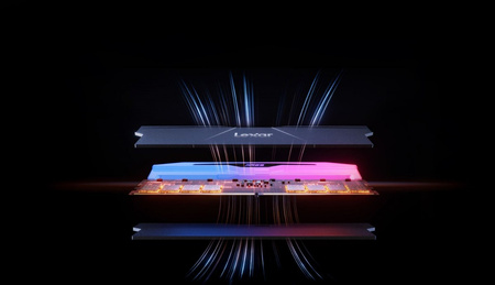 LEXAR PAMIĘĆ DO PC DDR5 ARES RGB 32GB(2*16GB)/7600 CZARNA