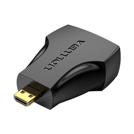 ADAPTER MICRO HDMI MĘSKI DO HDMI ŻEŃSKI VENTION AITB0 (CZARNY)