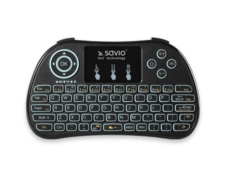 SAVIO KLAWIATURA BEZPRZEWODOWA TV BOX, SMART TV, KONSOLE, PC, KW-01