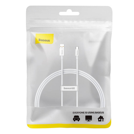 KABEL USB DO USB-C BASEUS SUPERIOR 100W 1M (BIAŁY)