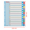PRZEKŁADKI 1-12 A4 MAXI ESSELTE 100209 MIX