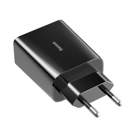 Zestaw ładowarek sieciowych USB-C PD Baseus Mini, Power Delivery 18W i kabla USB-C - Lightning 1m (czarny) 5szt.