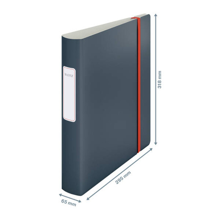 SEGREGATOR A4 LEITZ ACTIVE COSY 180° 65 MM 10390089 AKSAMITNY SZARY