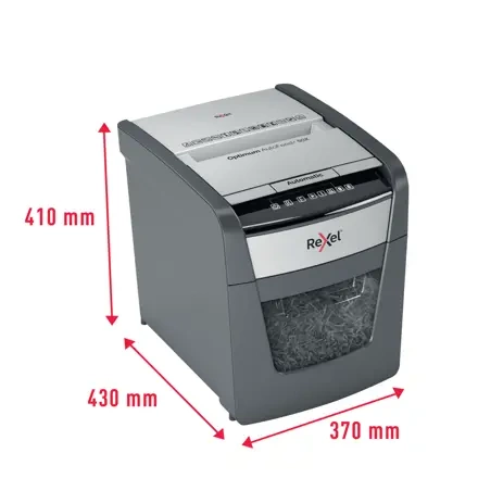 NISZCZARKA A4 REXEL OPTIMUM AUTOFEED+ 50X 2020050XEU CZARNA 50 KRT ŚCINKI 4X28MM 20 LITRÓW