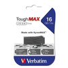 VERBATIM USB FLASH DISK, USB 2.0, 16GB, TOUGHMAX, CZARNY, 49330, USB A, KOMPOZYT KYRONMAX(TM)