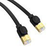 PŁASKI KABEL SIECIOWY BASEUS ETHERNET RJ45, GIGABIT, CAT.7, 8 M (CZARNY)