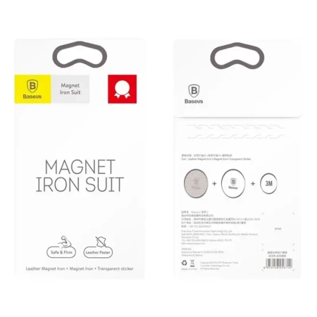 Metalowy uchwyt magnetyczny na telefon Baseus iron suit (zestaw)