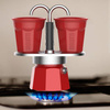 KAWIARKA BIALETTI MINI EXPRESS 2TZ CZERWONA + 2 FILIŻANKI
