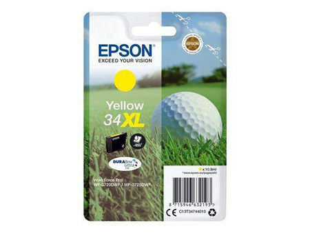 TUSZ ORYGINALNY EPSON T3474 C13T34744010 YELLOW 10,8 ML