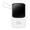 POWERBANK BASEUS QPOW PRO Z KABLEM USB-C, USB-C, USB, 10000MAH, 22.5W (BIAŁY)