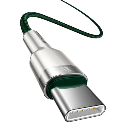 KABEL USB-C DO USB-C BASEUS CAFULE, 100W, 2M (ZIELONY)