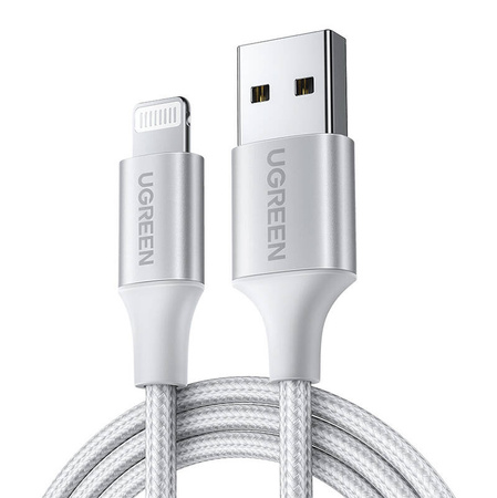 Kabel UGREEN US199 USB-A-Lightning 1.5m (srebrny)