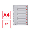 PRZEKŁADKI 1-12 A4 ESSELTE 100106 SZARY PP