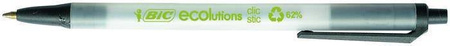 Długopis automatyczny BIC ECOLUTIONS CLIC STIC 8806871 czarny 1.0mm przezroczysta obudowa