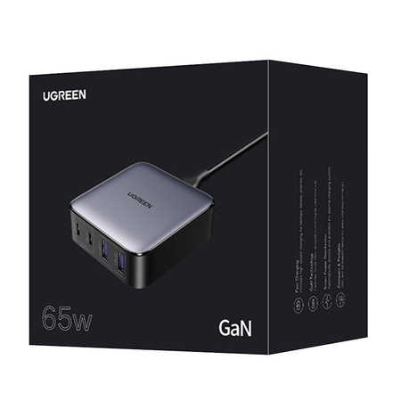 Ładowarka sieciowa UGREEN CD327 Nexode 65W 2xUSB-C+2xUSB-A (szara)